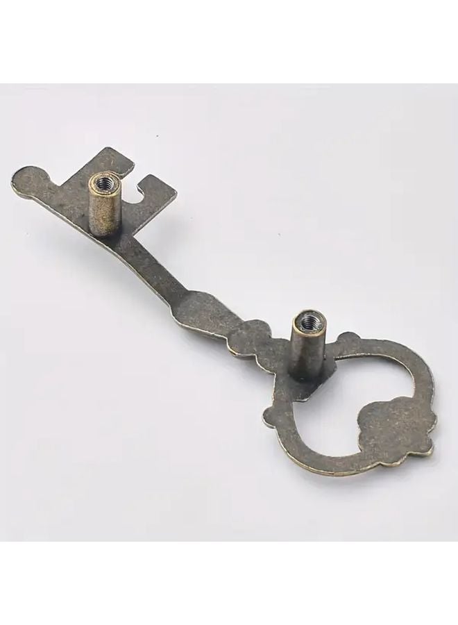 Bronze Key Shaped Cabinet Door Handles 6 Pieces Decorative Pulls For Wardrobes Drawers - Image 5